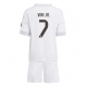 Maillot de foot Real Madrid Vinicius Junior #7 Domicile vêtements enfant 2025-26 Manches Courtes (+ pantalon court)
